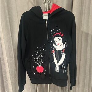 NWT Snow White Black Zip-Up Hoodie